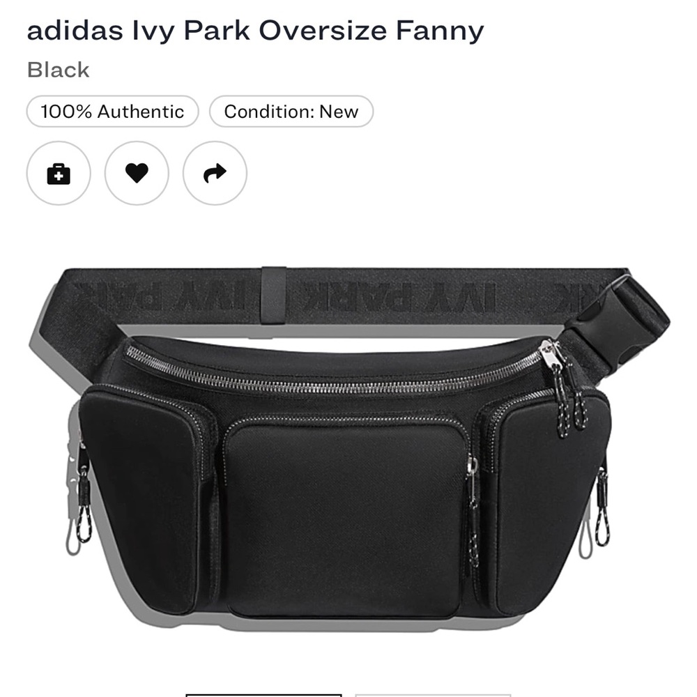 Ivy Park black Fanny pack